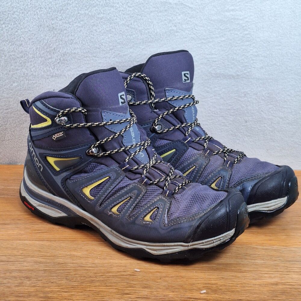 Salomon X Ultra GTX Mid Men's 9.5 EU 42 Waterproof Hiking Boots Blue Shoes